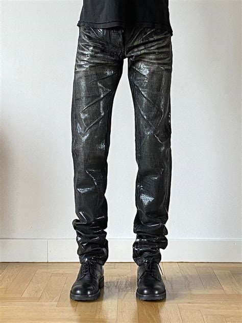 dior homme aw03|Dior Homme AW03 Luster Reissued Waxed Clawmark Denim .